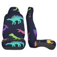 thumbnail image 2 of LAKIMCT Color Dinosaurs Car Seat Covers Vehicle Front Seat Covers Universal Fit Seat Protector, 2 of 9
