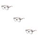 thumbnail image 2 of Jumpingount Gafas de ojo de gato Gafas con estampado de leopardo Gafas sin receta Gafas anti luz azul Gafas sin maquillaje Negro Type1 NO1, 2 of 6