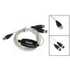 Party Yeah USB IN-OUT MIDI Interface Cable Converter PC to Music Keyboard Adapter Cord