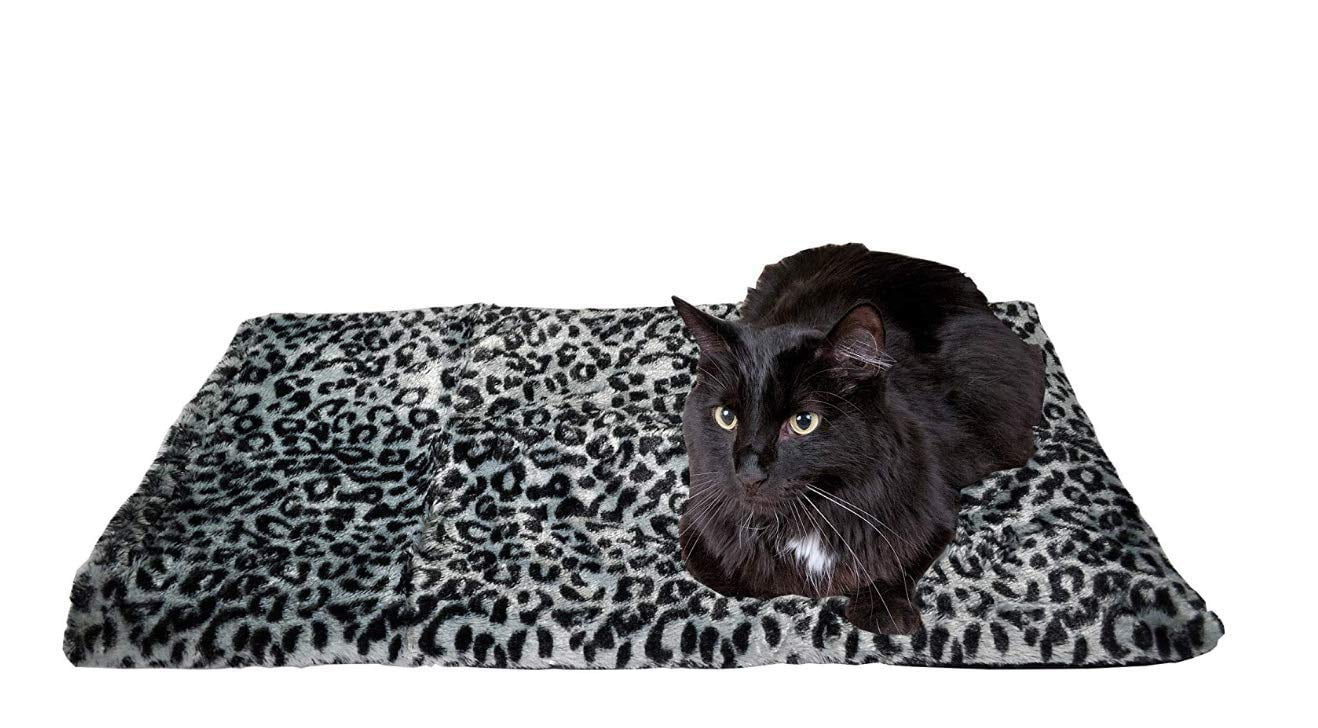Downtown Pet Supply Thermal Pet Warming Bed Mat for Cats (Regular, Gray)