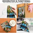 thumbnail image 4 of Easter Bunnies Chocolate Eggs Kitchen Tea Towels 4 Pack Absorbent Hand Dish Towels, Rabbit Dishcloths Lint-Free 18x28 Inch Fast Drying for Cooking Baking Home Clean, 4 of 7