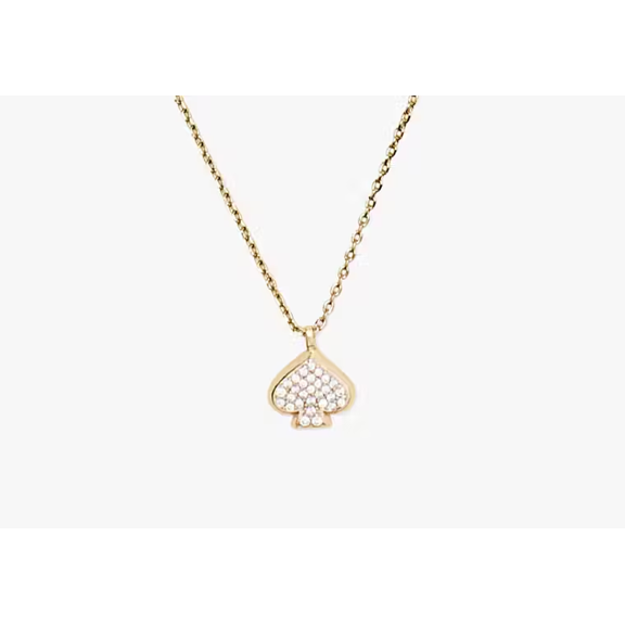 KATE SPADE NEW YORK Everyday Spade Pave Mini Pendant #O0RU3124