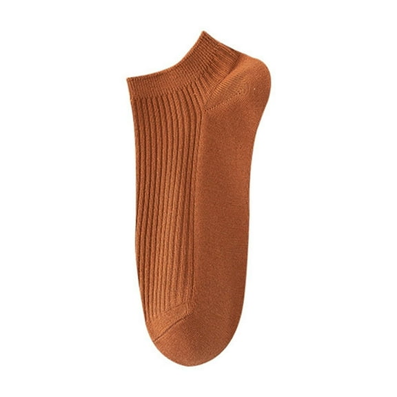 UJNDER Women's No Show Boat Socks with Pull Tab Wicking Breathable Liner Socks Coffee