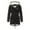 Black, variant on Women's Plus Size Parka Coat Fashion Winter Warm Windproof Snow Thicken Fleece Lined Anoraks Overcoat Drawstring Hooded Jacket with Pockets(Black,S)