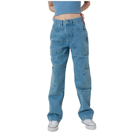 

HSMQHJWE Plus Size Maternity Leggings Dress Sweatpants For Women Pocket Zipper Women S Fly Waist Solid Wide Leg Casual Pants Jeans Trousers Splice High Plus Size Pants Snow Pants Womens Plus Size 5X