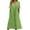 Green, variant on Women Solid Dress With Cut Out V Neck Sexy Lace Frilly Long Dress