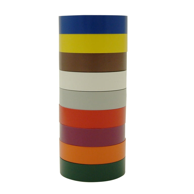 Scotch Electrical Tape Rainbow Pack: 3/4 in. x 66 ft. (rainbow Pack Colors) *9 Rolls [9 rolls/pack]