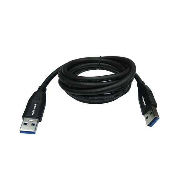 RadioShack USB A Male to USB A Male 3.0 Cable 6 Ft Black
