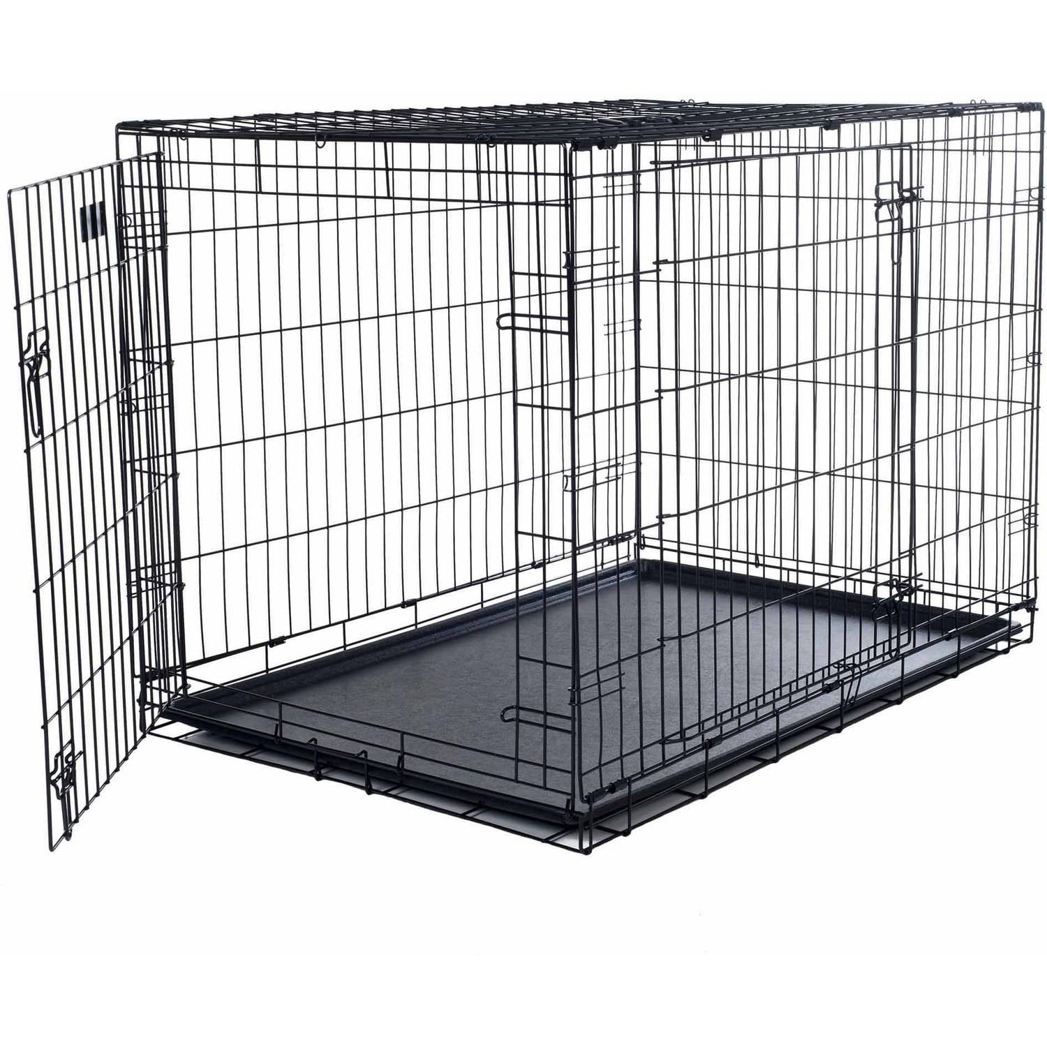 black dog crate