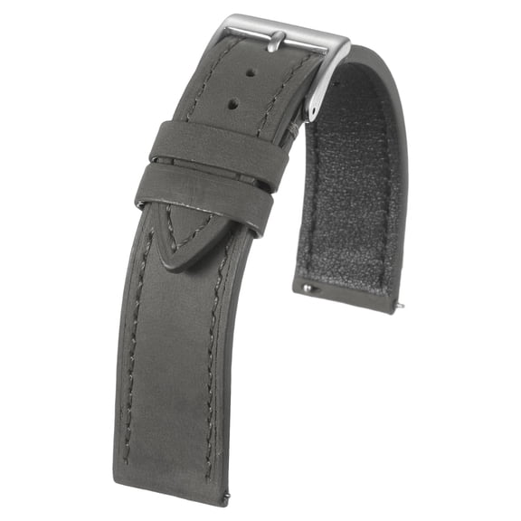 Uxcell Leather Watch Band 19mm Vintage Watch Straps with Pin Buckle, Gray