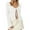 White, variant on Kureaily Women's Lace Up Knitted Cardigan With Hollow Out Design For Sun Cardigan Outerwear