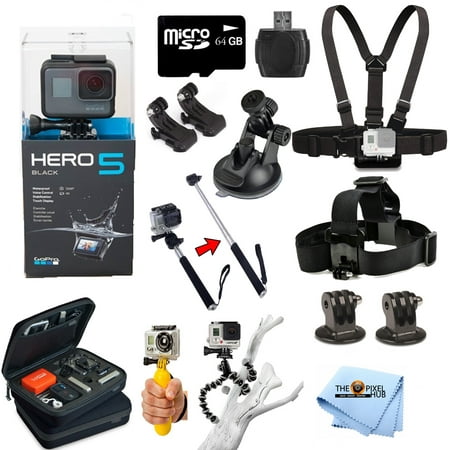 GoPro HERO5 Black Edition All In 1 PRO Accessory KIT Bundle For All Occasions