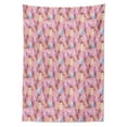 thumbnail image 3 of Ambesonne Ice Cream Tablecloth Rectangular Table Cover, Summer Desert, 60"x84", Sand Brown Pale Pink, 3 of 4