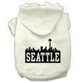thumbnail image 4 of Pet Dog  Cat Hoodie Screen Printed, "Seattle Skyline", 4 of 11