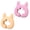 Yellow pink, variant on YongCo Adjustable puss-Ear Silicone Utensil Holder nonflammable Spoon Rest skid Clip For Kitchen Pots & Pans