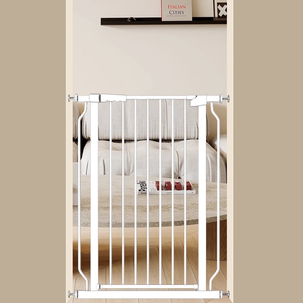 Fairy Baby Extra Tall Pet Gate 40.55" White Metal