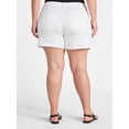 thumbnail image 3 of Terra & Sky Women's Plus High Rise A-Line Denim Short, 5" Inseam, Sizes 16W - 26W, 3 of 5