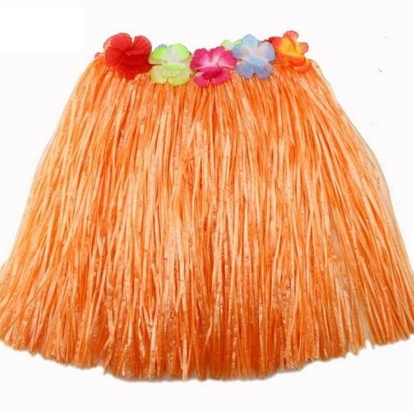Hawaiian Grass Skirt Hula Skirt Lei Costume Luau Party Dance Beach Dress Up