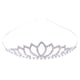 thumbnail image 2 of impresionante diadema de flores de cristal tiara accesorios para el cabello de plata Sunnimix Diadema nupcial de cristal, 2 of 8