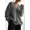 thumbnail image 4 of Fuzzy Button Down Long Sleeve Cardigan, 4 of 10