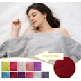 thumbnail image 5 of Washable Fuzzy Soft Throw Blanket Couch - 19.69*27.56 in Ultra Warm Skin-Friendly Material, Plush Texture Perfect for Bed Sofa Camping Travel, All Season Home Use Blanket, 1pc, 5 of 7