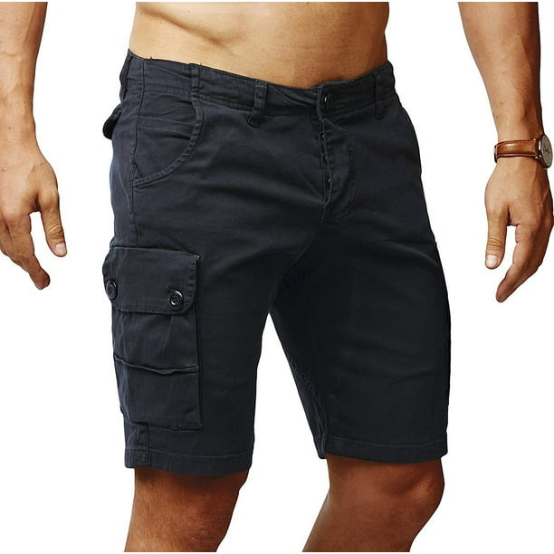 Hopiumy - Mens Chino Shorts Cargo Combat Cotton Casual Summer Half Pant ...