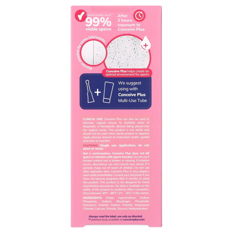 best conception lubricant Amazon.com: Conceive Plus Fertility Lubricant Travel Size - Sperm-Safe, PH  Balanced Personal Lubricant for TTC Couples - Enhances Vaginal Health and  Supports Fertility main image 0