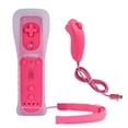 thumbnail image 1 of 2 in 1 Remote & Nunchuck Controller Remote Controller Gamepad Pink, 1 of 5
