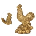 thumbnail image 3 of NFTIGB Brass Rooster Statue Chinese Home Handicraft Ornaments Animal Sculpture Figurine Desktop Decoration Amulet Good Luck Housewarming Gift 1.6x2.4in, 3 of 5
