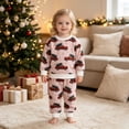 thumbnail image 2 of Enyan Toddler Baby Girl Christmas Outfits Newborn Xmas Clothes Long Sleeve Sweatshirt Pants 2-Piece Set for Fall Winter, 2 of 7