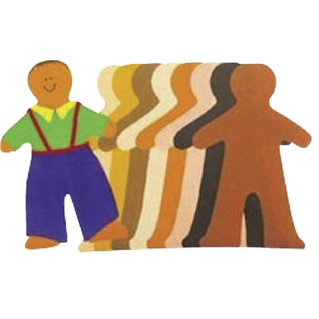 UPC: 0066960514483 | Roylco Paper Doll Pad 8 X 10 in 40 Sheets Assorted Skin Tone Color Pack of 40