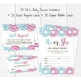 thumbnail image 3 of Inkdotpot Set Of 30Donuts Baby Shower Invitations-Diaper Raffle Tickets And Baby Shower Book Request Cards He Or She Gender Reveal Invites Its A Boy Its A Girl, 3 of 8