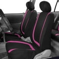 thumbnail image 2 of FH Group Unique Flat Cloth Car Seat Cover, Universal Pink Front Set Seat Covers with Air Freshener, 2 of 4
