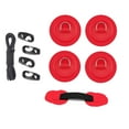 thumbnail image 2 of D Pad Patch PVC Stainless Steel Durable Lightweight 8cm Patch for Rafts, Dinghy, Kayaks, Canoes, Stand Up Paddles Boards Red, 2 of 8