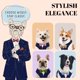 thumbnail image 3 of Traje formal de perro para uso diario con pajarita para mascotas pequeñas, 3 of 6
