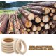 thumbnail image 4 of 15 anillos de madera natural de 50 mm/2 pulgadas, anillos de madera sin terminar para manualidades, anillos de macramé, fabricación de joyas., 4 of 5