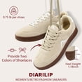 thumbnail image 4 of Ecetana Women's Sneakers Casual Tennis Shoes Slip Resistant Low Top Walking Shoes, 4 of 7