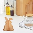 thumbnail image 6 of JHEHF Rabbit Shaped Wooden Serving Board Easter Cutting Board Kitchen Charcuterie Boards Serving Platter Chopping Cutting Board Easter Holiday Party Supplies, 6 of 7