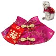 thumbnail image 1 of Cape pour Animaux de Compagnie Style Chinois Costume Festif pour Chatons Chats, 1 of 10