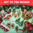 thumbnail image 5 of Joyfy 12 Pcs Christmas Eyeglasses Frames Glitter Photo Props for Kids Adult Party Favors Holiday Supplies (One Size Fits All), 5 of 8