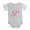 Heather Gray, variant on CafePress - P Pink Initial_Tr - Cute Infant Baby Football Bodysuit