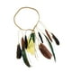 thumbnail image 4 of Tocado de plumas tejidas a mano, diadema de plumas bohemias, banda para el pelo de plumas creativa, borla para sesiones fotográficas, vestido elegante, 4 of 8