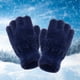 thumbnail image 3 of Guantes sin s unisex, con puños elásticos Antideslizante Invierno Cálido Suave Medio Guantes para Unisex Otoño , Azul oscuro Hugo guantes de medio dedo, 3 of 9