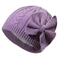 thumbnail image 1 of Gorro de punto cálido de invierno para niñas, gorro infantil con forro de algodón, 1 of 5