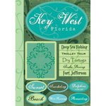 Scrapbook Customs - Collection États-Unis - Floride - Autocollants Cardstock - Key West - Tropical