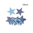 thumbnail image 4 of Recortes de confeti de estrellas colgantes azul Injueey, 4 of 6