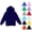 Dark Blue, variant on Kids Hoodie Long-Sleeve Hooded Sweatshirt Lightweight, Comfortable Pullover Hoodie for Boys and Girls,10,Black