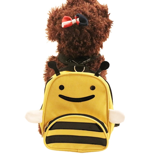 Dog Backpack Harness Decorative Creative Cartoon Lovely Dog Vest Pet Harness
