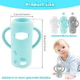 thumbnail image 4 of 3Pcs Baby Bottle Sleeves with Handle Insulated Glass Baby Bottle Sleeve Silicone Baby Bottle Cover Compatible with Dr. Brown's Glass Bottles 250ml for Home Baby Bottles, 4 of 10