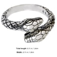 thumbnail image 2 of Nestingho Anillo Ajustable De Plateado Para Estilo Punk Vintage Fiesta Y Uso Diario, 2 of 8